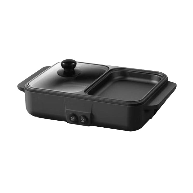 Hot Pot with Grill, 2 in 1 Multi-function Nonstick Comoros