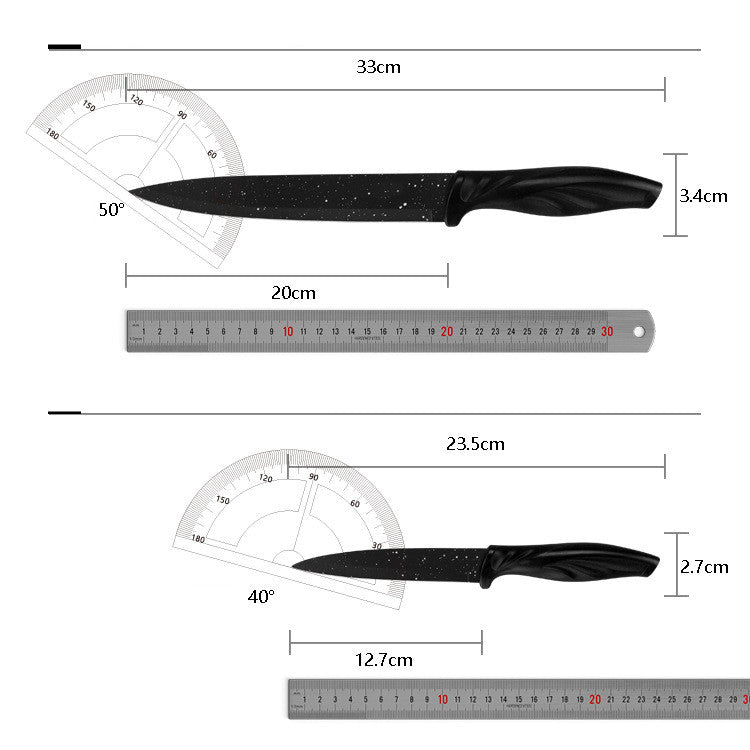 17-Piece Stainless Steel Maifainshi Stone Coated Knives