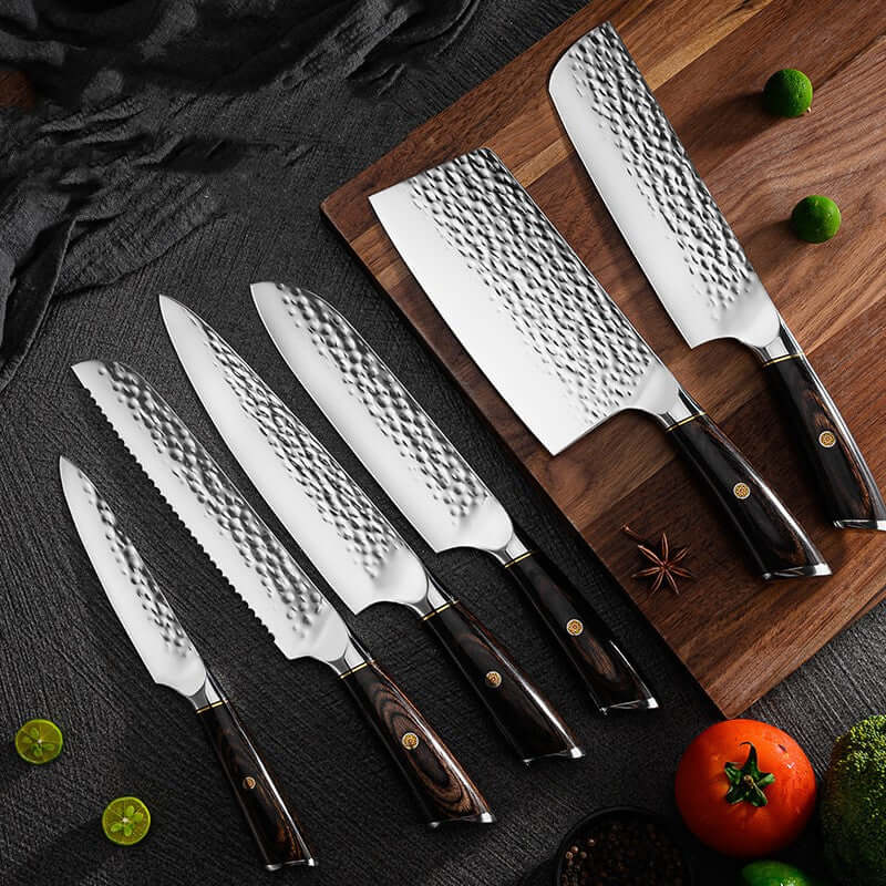 6 piece Hammer Forged Knife Set