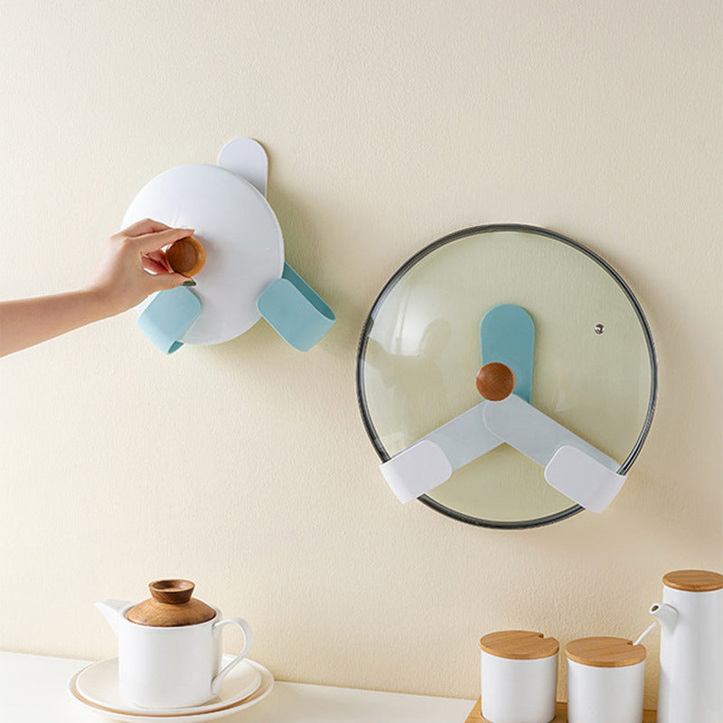 Adjustable Wall Mounted Pot Lid & Accessory Holder